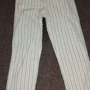 Wonder Nation Men's Striped Chinos - Blue and White